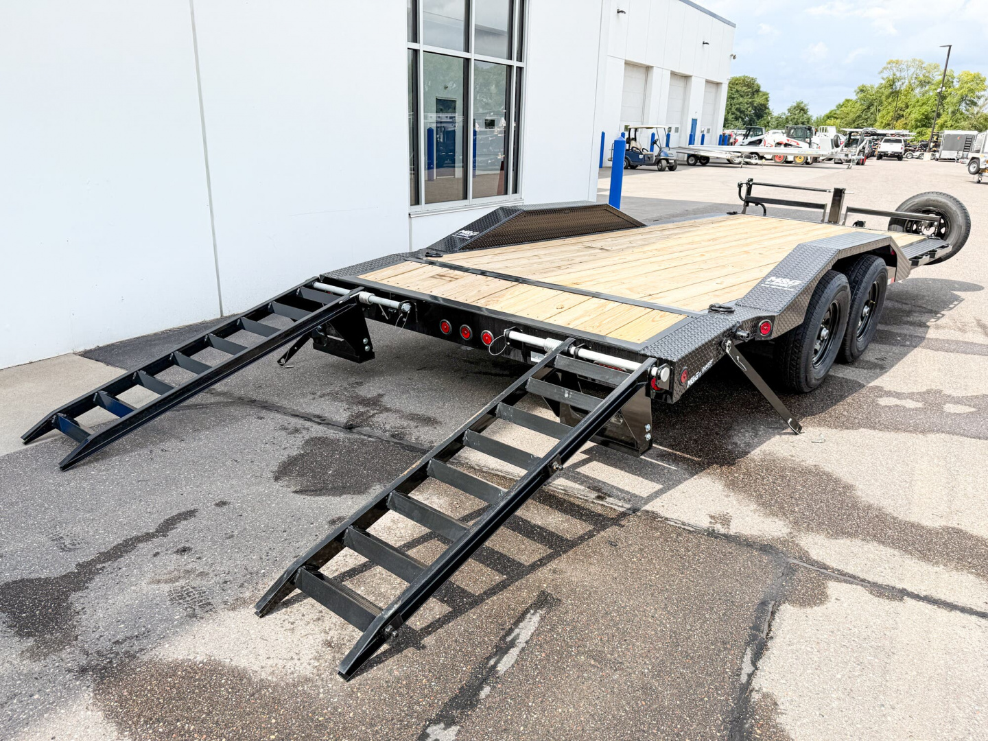 New ETB 102X20 (18+2) 14K WIDE BODY EQUIPMENT TRAILER-BLACK