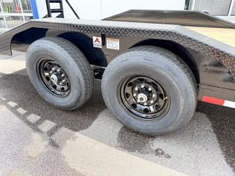 New ETB 102X20 (18+2) 14K WIDE BODY EQUIPMENT TRAILER-BLACK