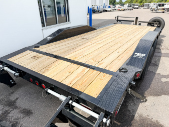 New ETB 102X20 (18+2) 14K WIDE BODY EQUIPMENT TRAILER-BLACK