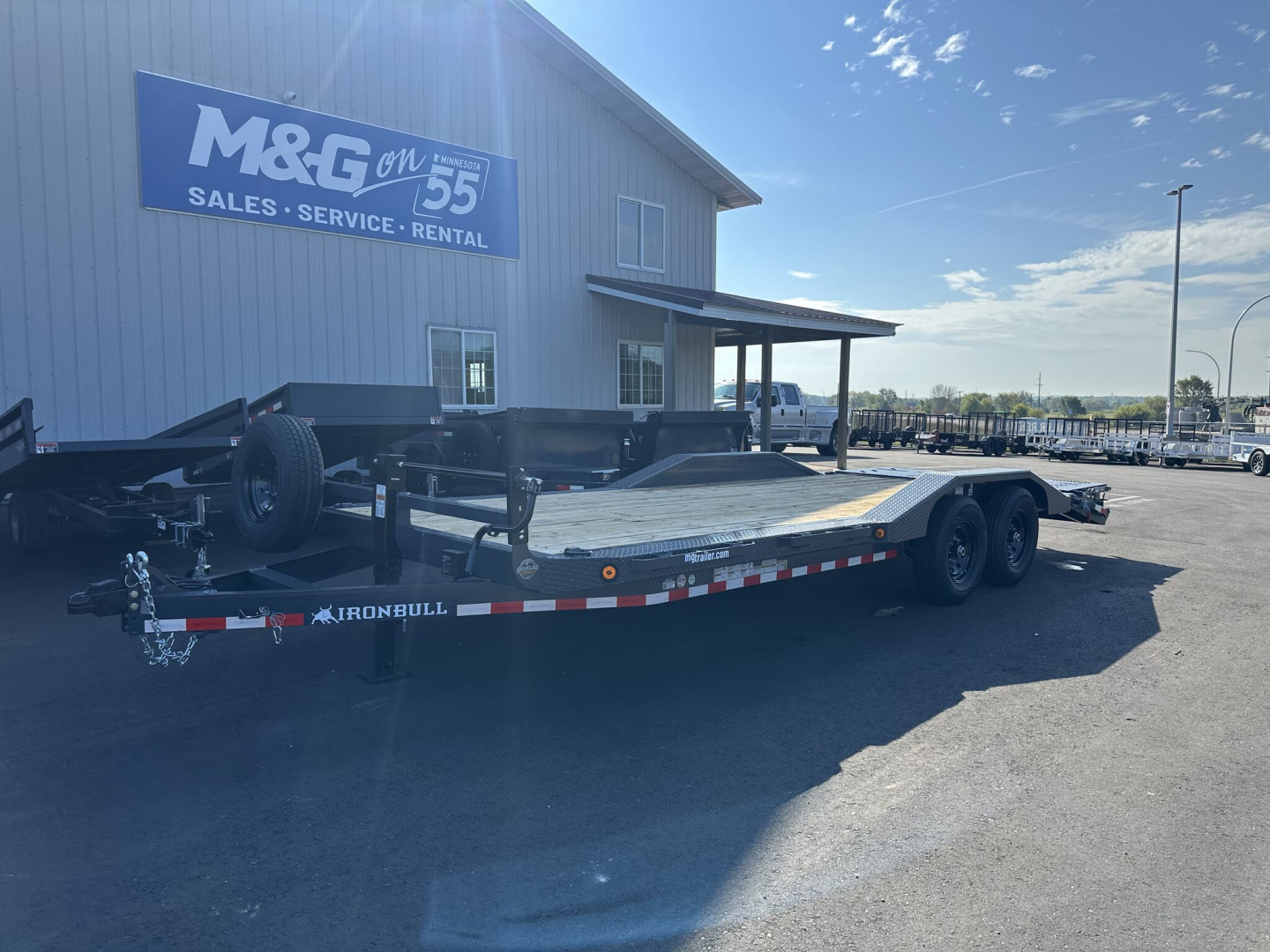 New ETB 102X22 (19+3) 14K WIDE BODY EQUIPMENT TRAILER-GRAY