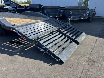 New ETB 102X22 (19+3) 14K WIDE BODY EQUIPMENT TRAILER-GRAY