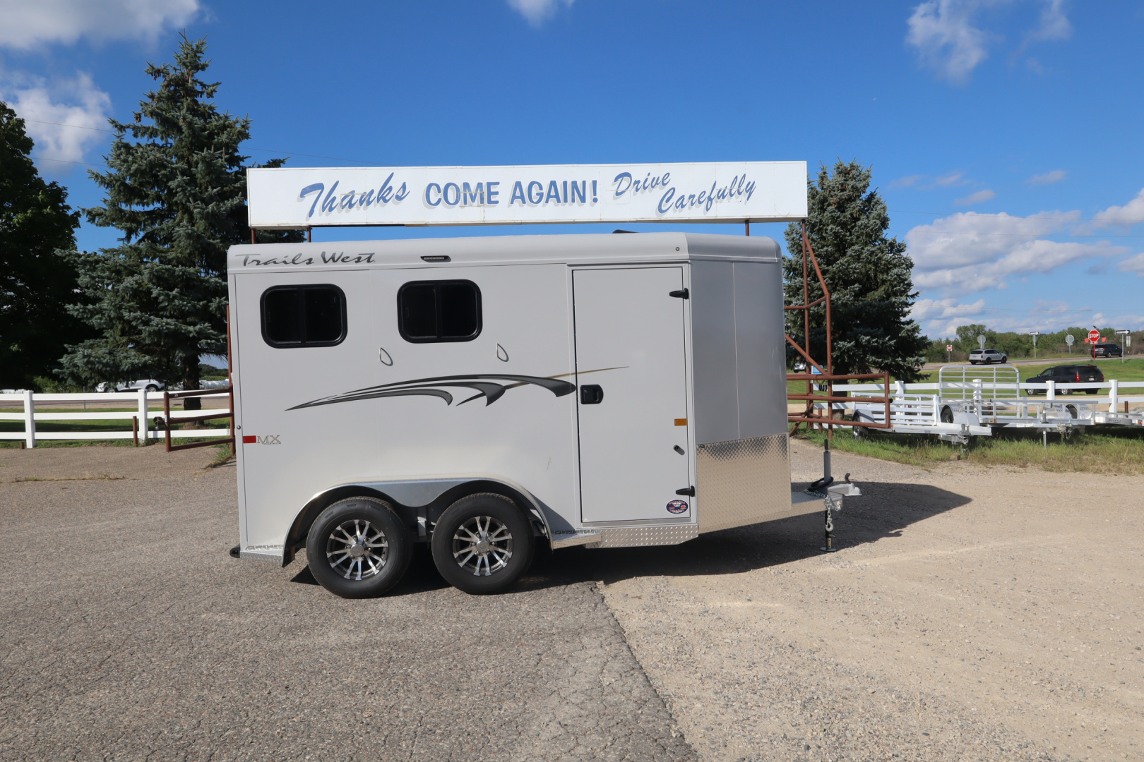 New 2026 Trails West Adventure MX 2 Horse BP Horse Trailer