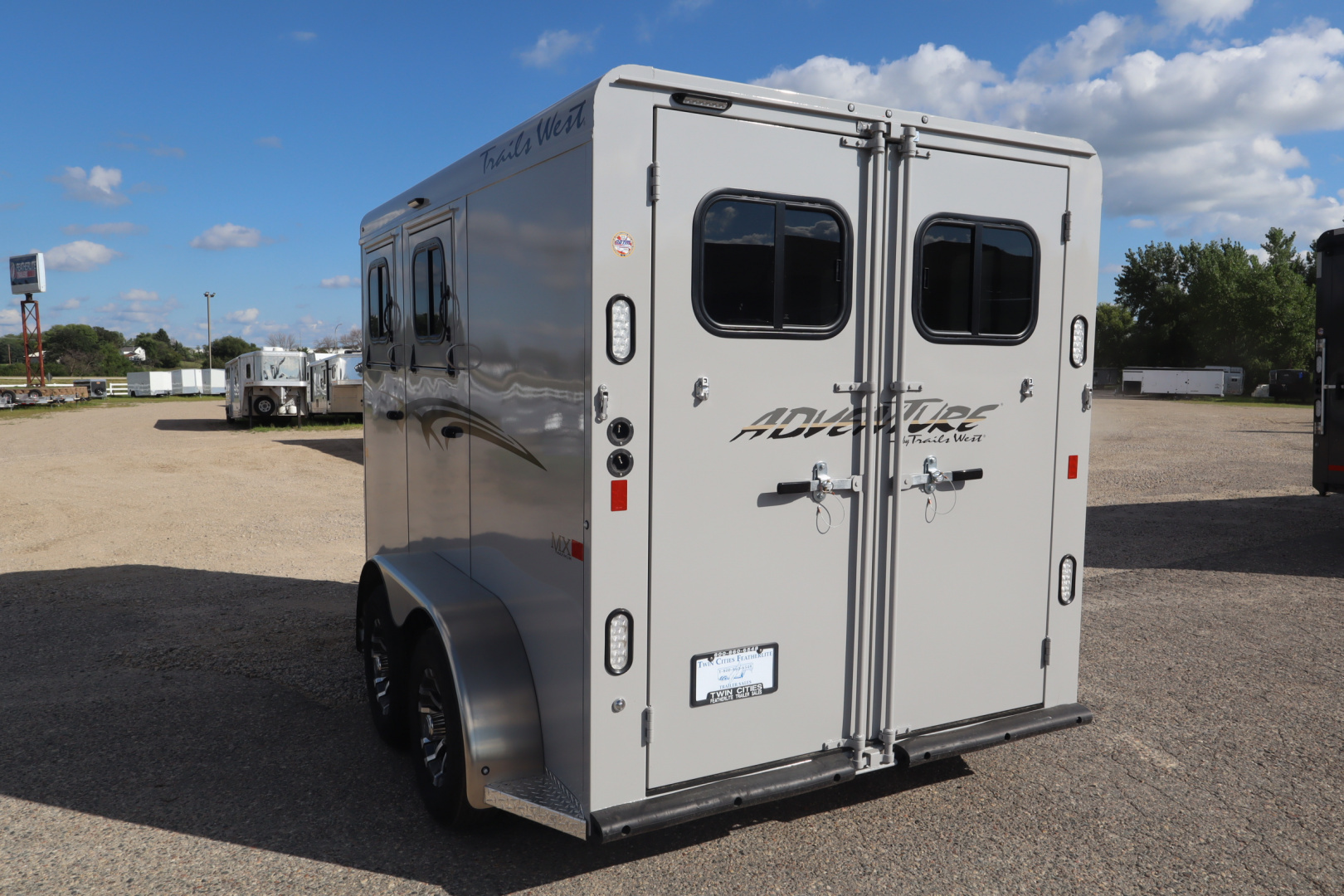New 2026 Trails West Adventure MX 2 Horse BP Horse Trailer
