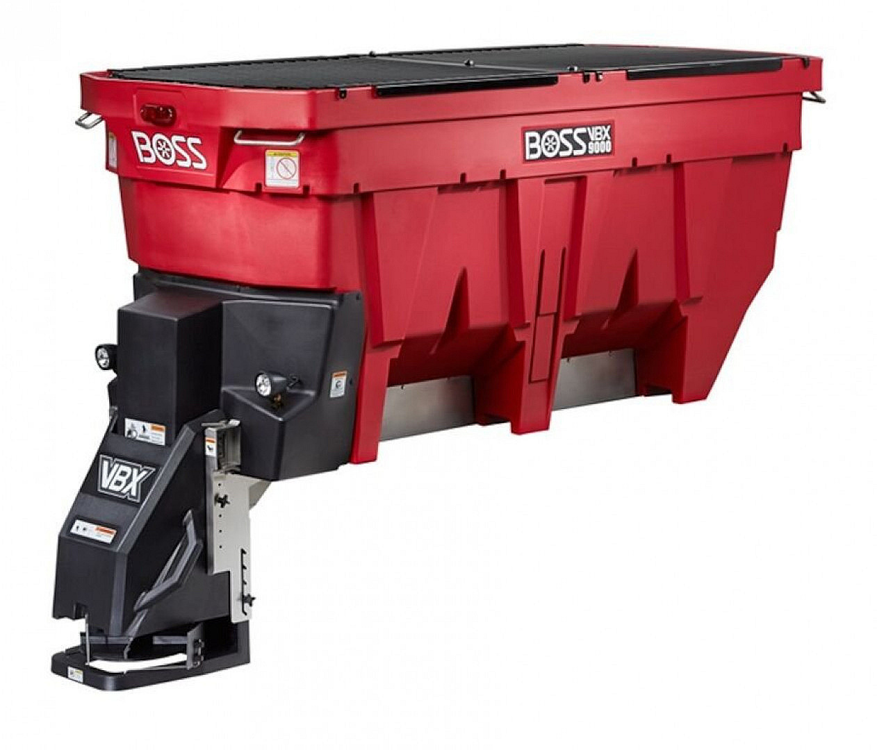 New BOSS (VBX9000+) 3 cu yd Poly Hopper Spreader w/ Auger