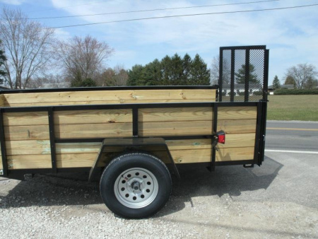 New 2026 AMO 5x10WG - Wood Side with Gate Utility Trailer
