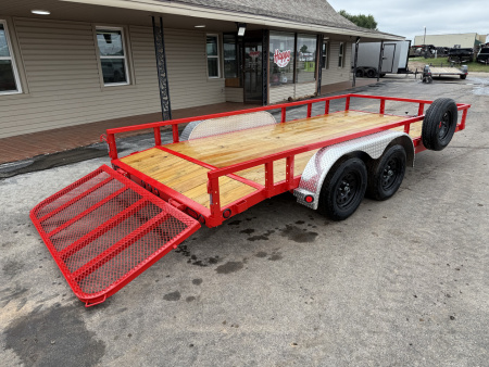 New 2026 PJ 83"x16' Tandem Axle Utility Trailer - UL
