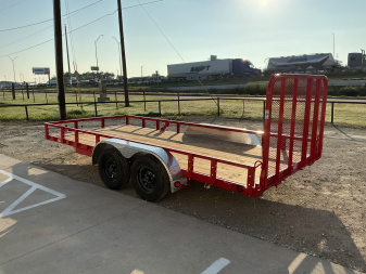 New 2026 PJ 83"x16' Tandem Axle Utility Trailer - UL
