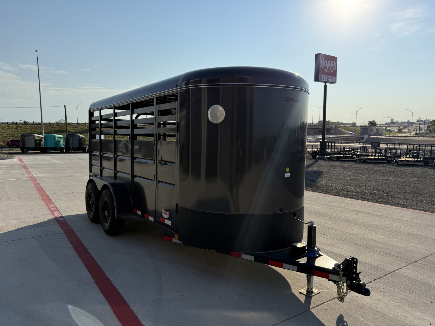 New 2026 Delco 6'x16' BP Livestock Trailer - S6