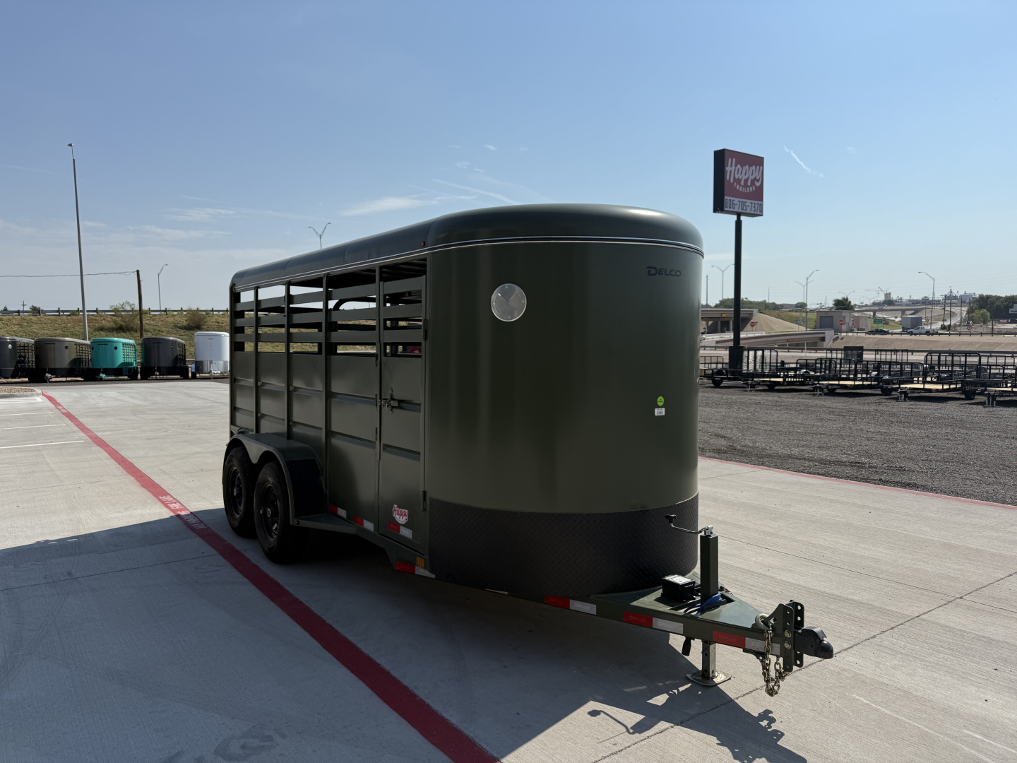 New 2026 Delco 6'x16' BP Livestock Trailer - S6