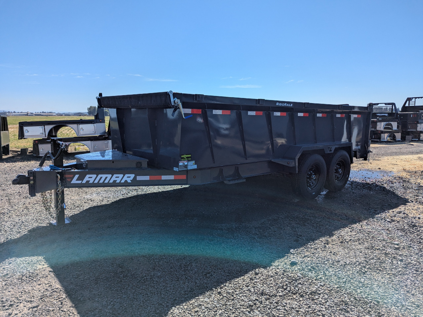 New 2026 Lamar Trailers 83" x 16' - 14K DUMP Dump Trailer 36" SIDES