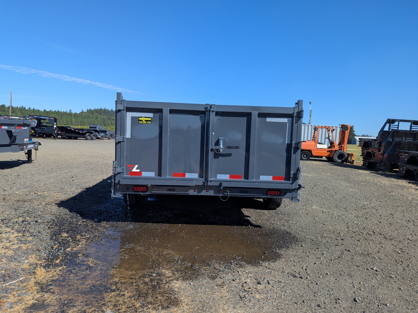 New 2026 Lamar Trailers 83" x 16' - 14K DUMP Dump Trailer 36" SIDES