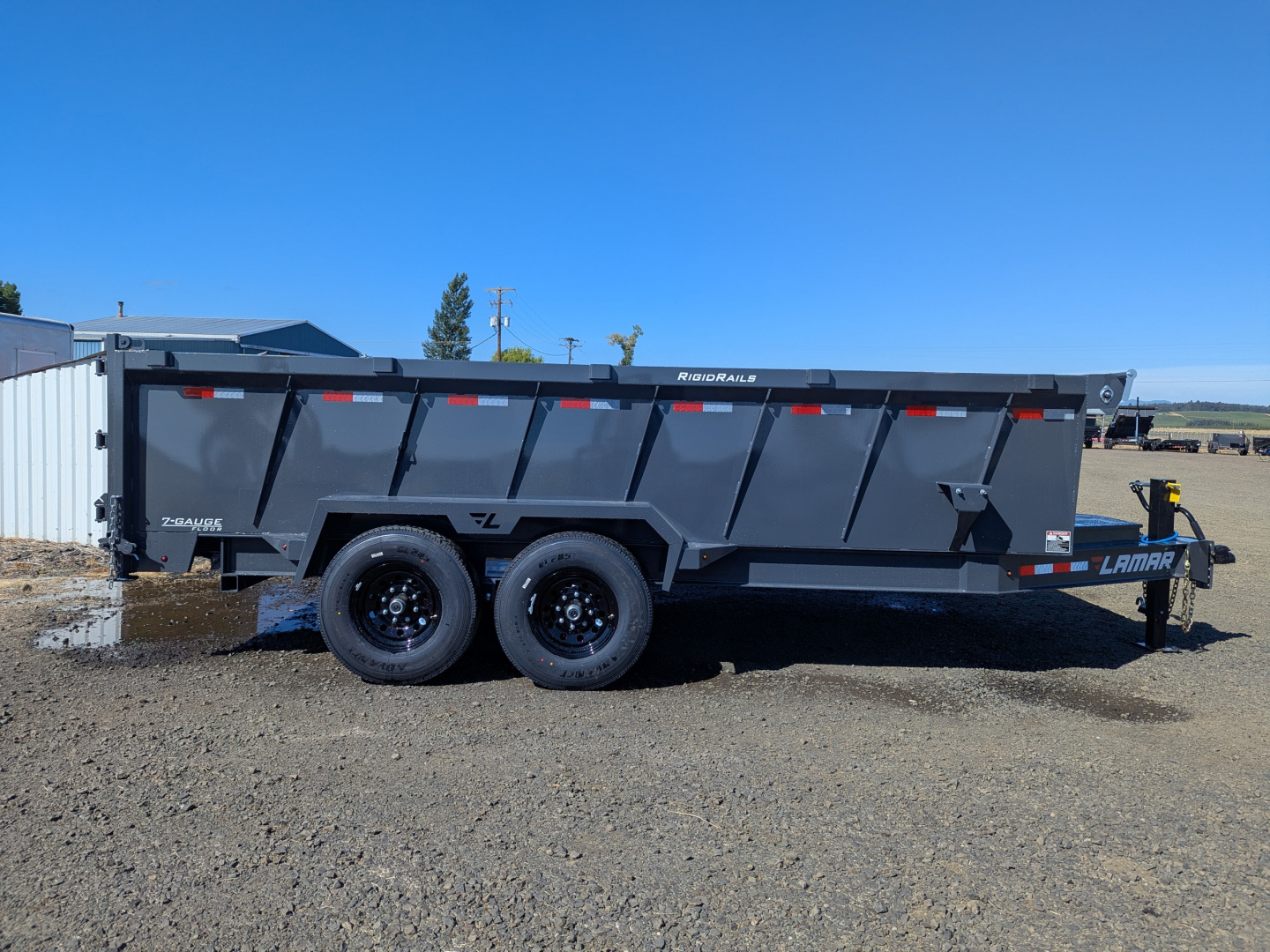 New 2026 Lamar Trailers 83" x 16' - 14K DUMP Dump Trailer 36" SIDES