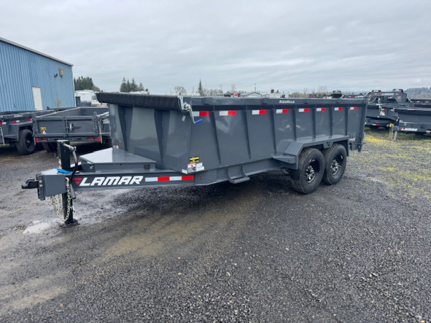 New 2026 Lamar Trailers 83" x 16' - 14K DUMP Dump Trailer 36" SIDES