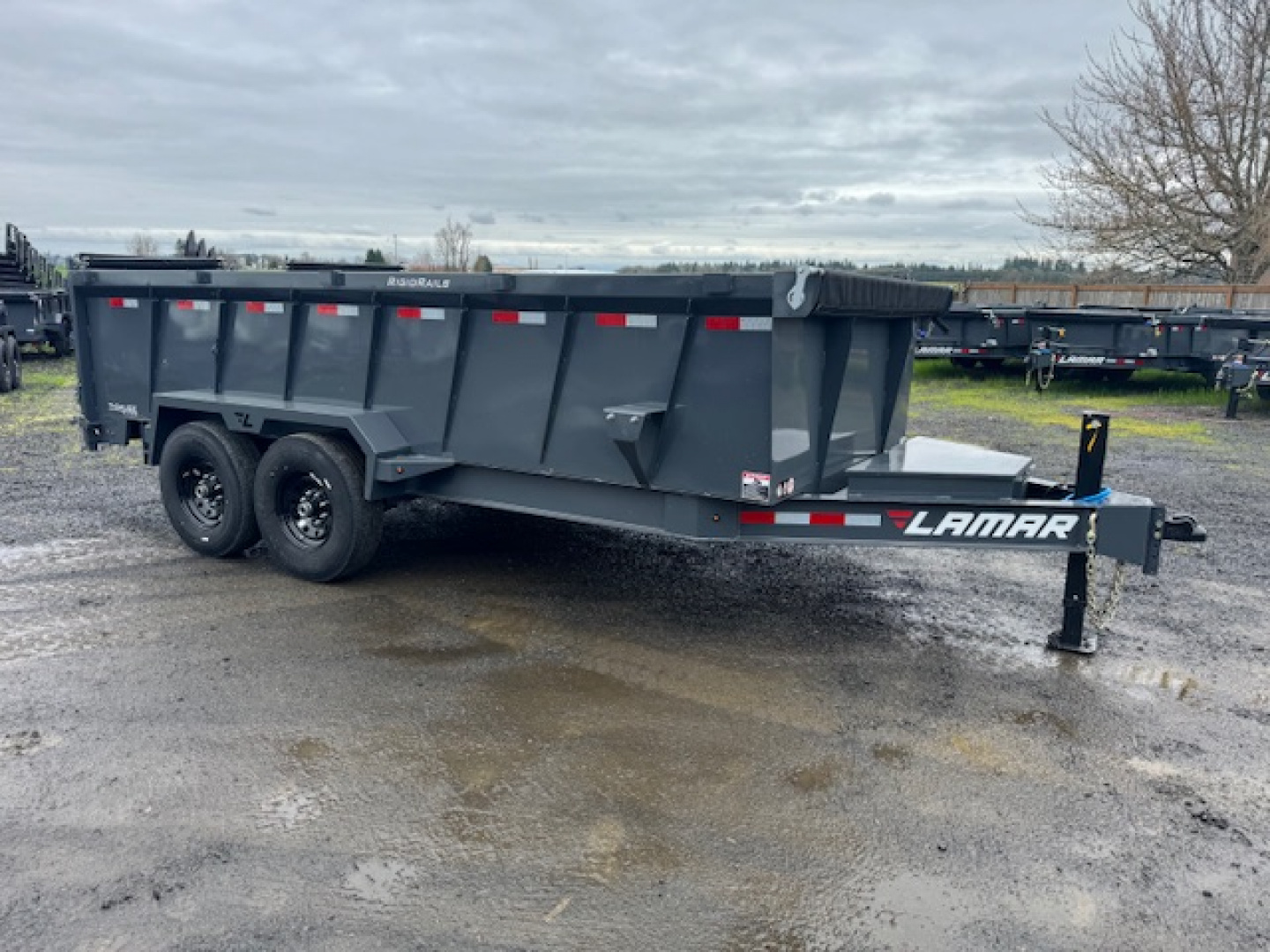 New 2026 Lamar Trailers 83" x 16' - 14K DUMP Dump Trailer 36" SIDES