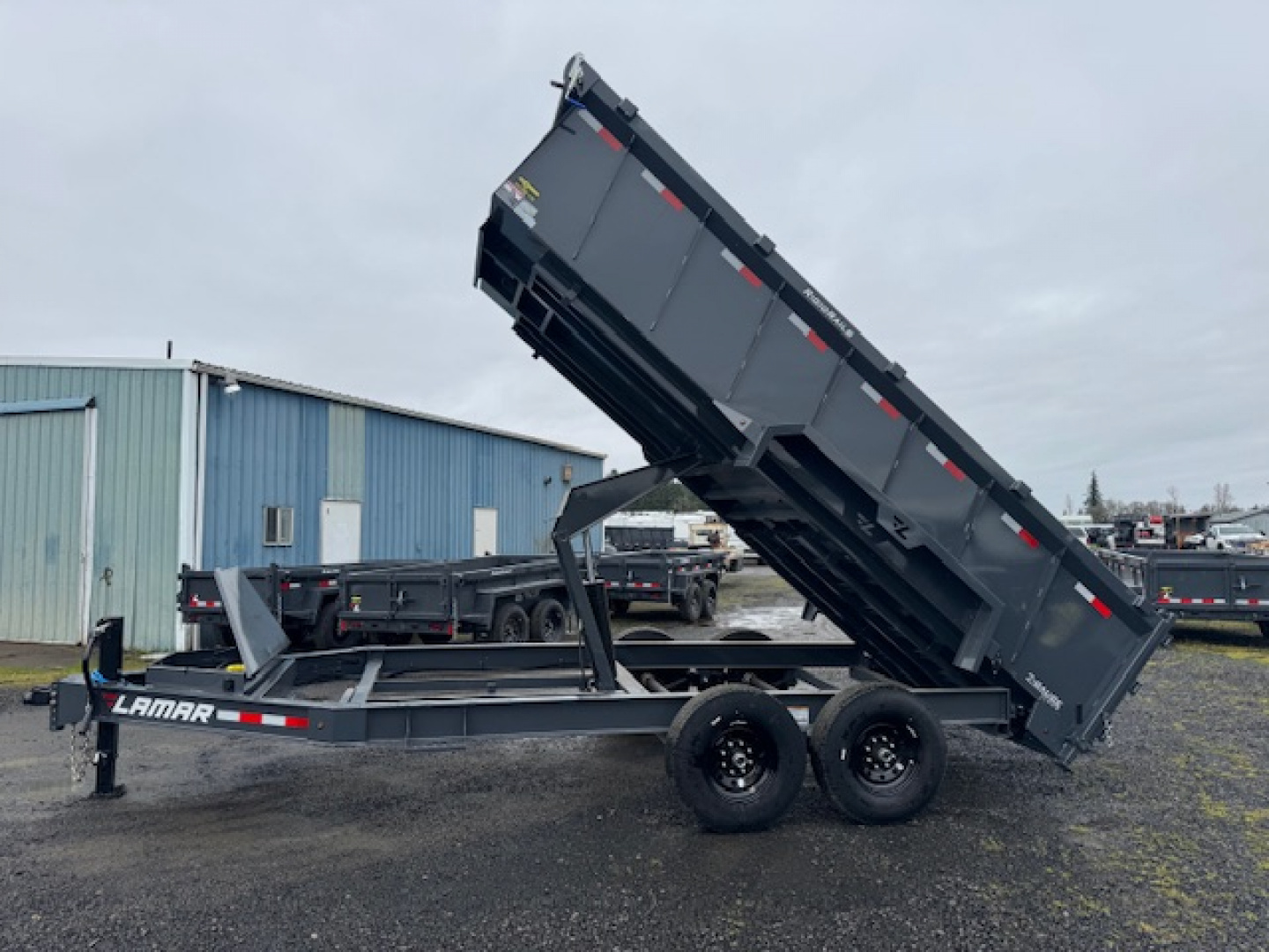 New 2026 Lamar Trailers 83" x 16' - 14K DUMP Dump Trailer 36" SIDES
