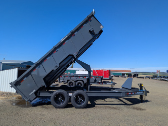 New 2026 Lamar Trailers 83" x 16' - 14K DUMP Dump Trailer 36" SIDES
