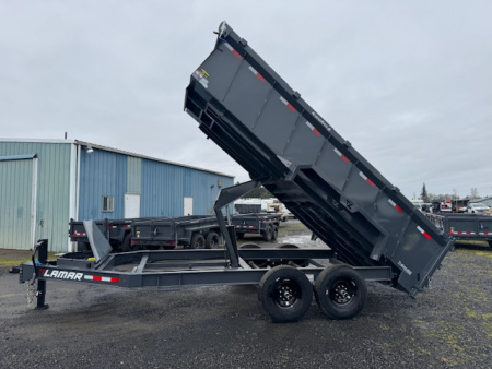 New 2026 Lamar Trailers 83" x 16' - 14K DUMP Dump Trailer 36" SIDES