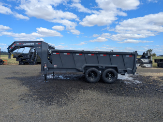 New 2026 LAMAR TRAILERS 83" x 14' - 14k Dump Trailer GOOSENECK 36" SIDES