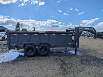New 2026 LAMAR TRAILERS 83" x 14' - 14k Dump Trailer GOOSENECK 36" SIDES