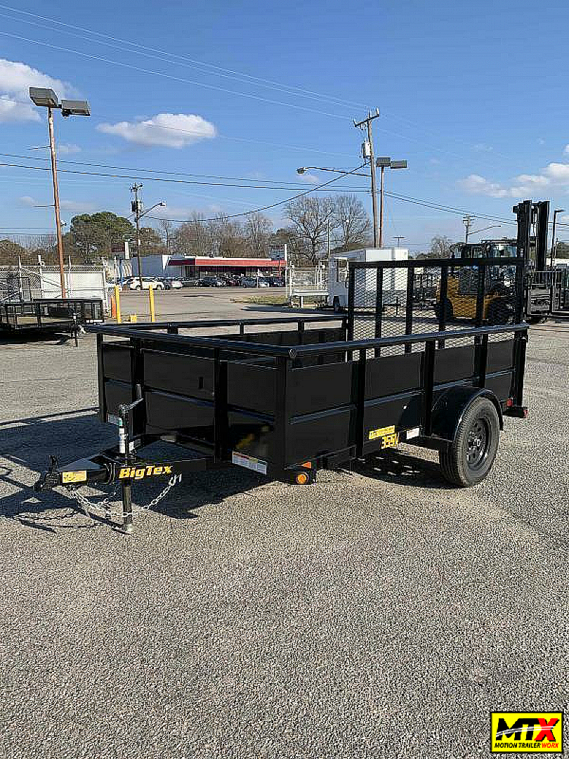 New 2026 Big Tex Trailers 6x12 35SV w/ Solid Sides & 4' Spring Assist Gate Utility Trailer