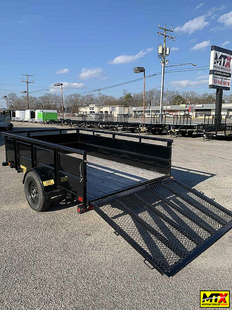 New 2026 Big Tex Trailers 6x12 35SV w/ Solid Sides & 4' Spring Assist Gate Utility Trailer
