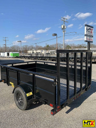 New 2026 Big Tex Trailers 6x12 35SV w/ Solid Sides & 4' Spring Assist Gate Utility Trailer