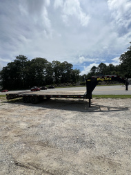 Used 2018 Big Tex Trailers 14GN-20+5 MR Equipment Trailer / 2-7,000# ELECTRIC BRAKE AXLES / MEGA RAMPS