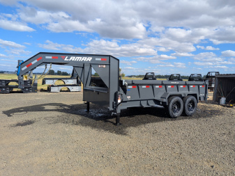 New 2026 LAMAR TRAILERS 83  x 14' - 14K Dump Trailer 24  SIDES
