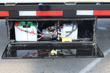 New 2025 Moritz FDGH Hydraulic Tail 30' GOOSENECK Deckover Flatbed Trailer- 22900# GVW