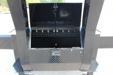 New 2025 Moritz FDGH Hydraulic Tail 30' GOOSENECK Deckover Flatbed Trailer- 22900# GVW