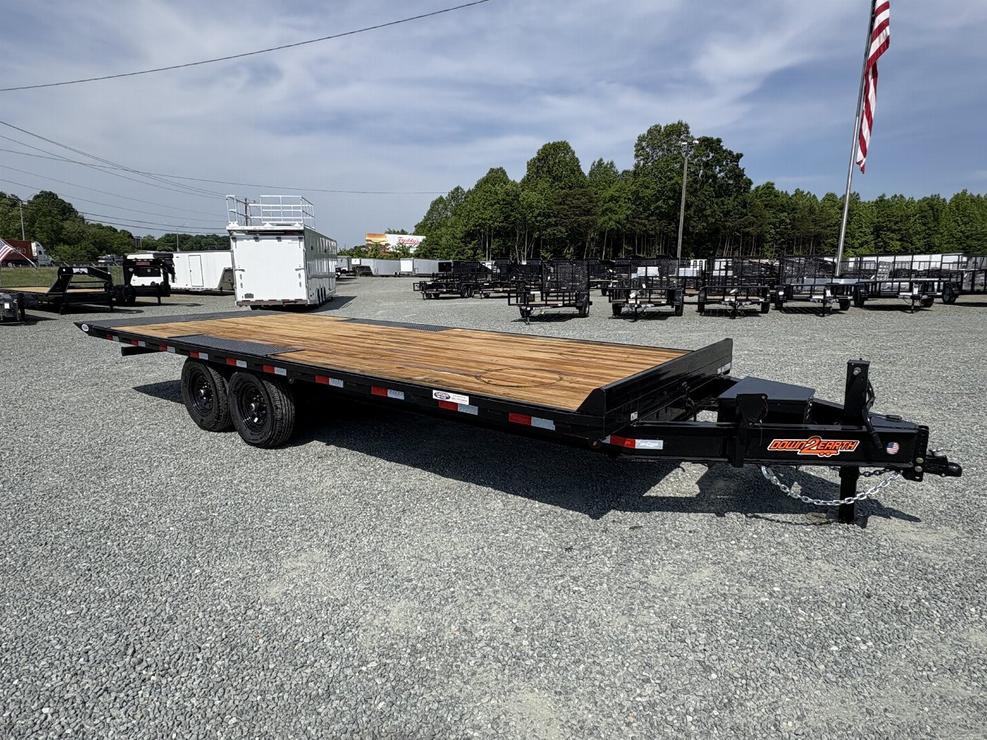 New 2026 Down 2 Earth Trailers 22ft Deckover Tilt Trailer