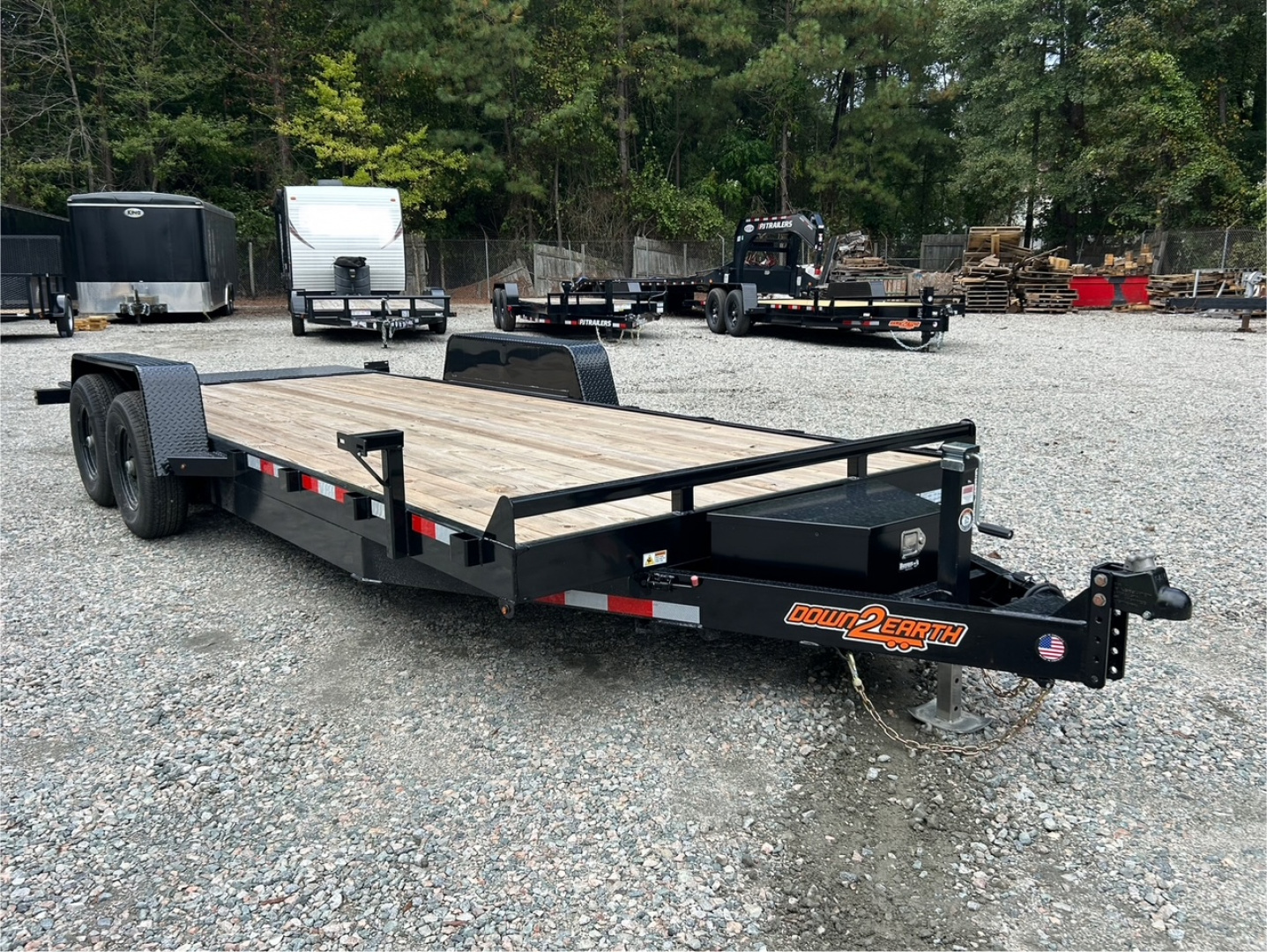 New 2026 Down 2 Earth Trailers 20ft 10K w/ Power Tilt Tilt Trailer