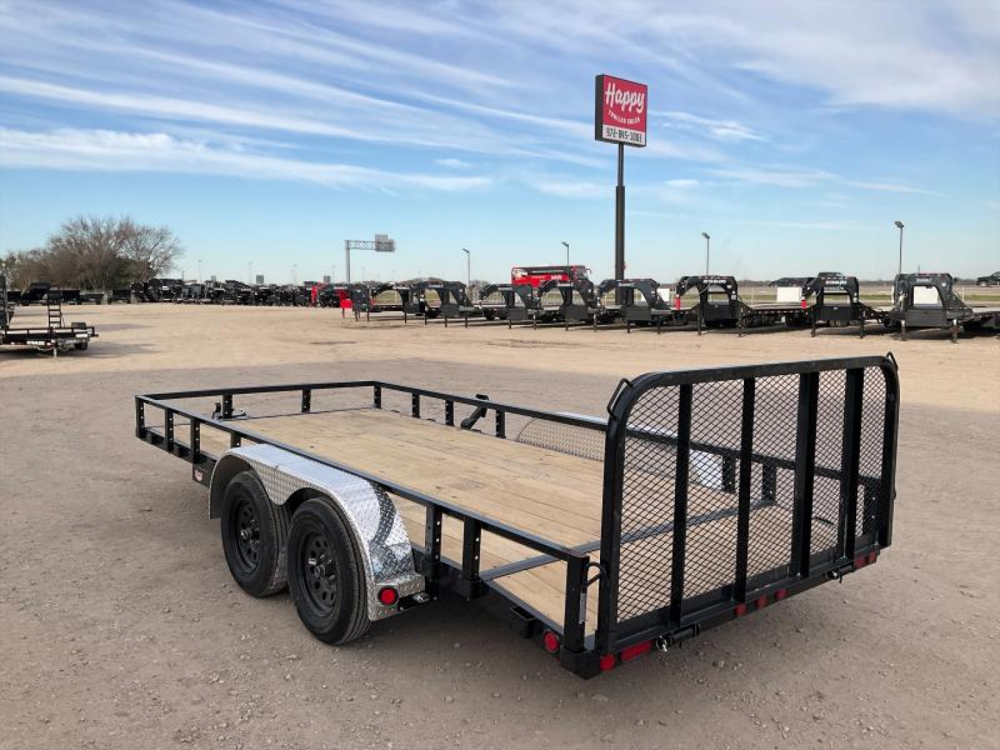 New 2026 PJ 83"x16' Tandem Axle Utility Trailer - UL