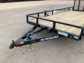 New 2026 PJ 83"x16' Tandem Axle Utility Trailer - UL