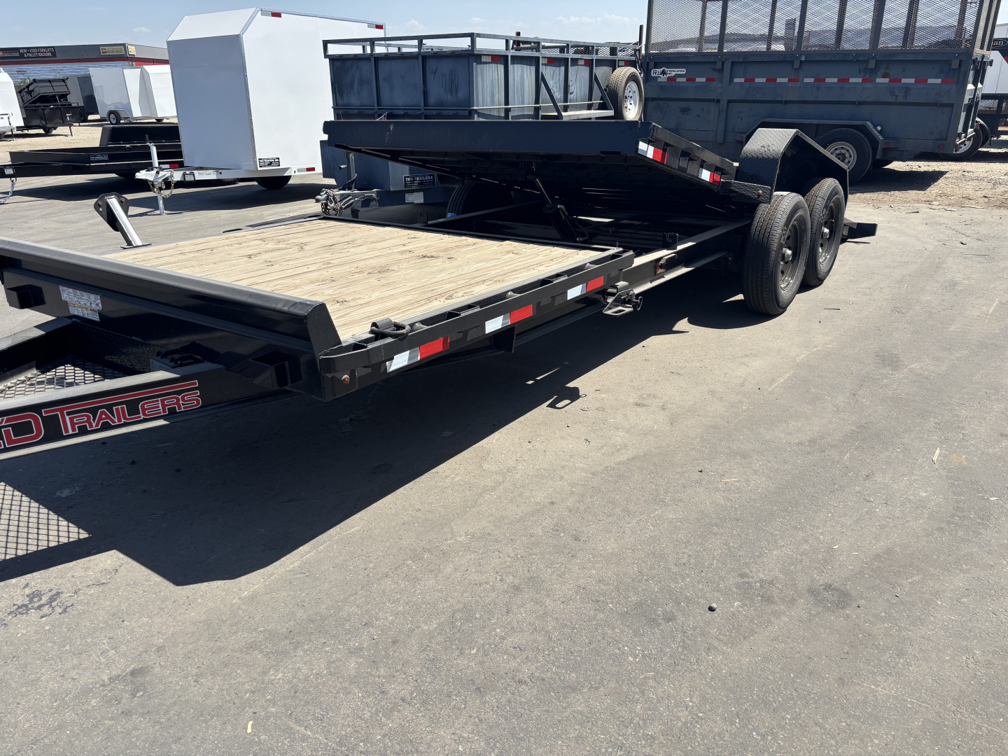 New 2024 ED Gravity Tilt Equipment Trailer 7'x22' 14K