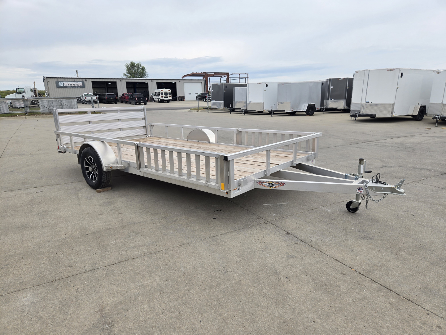 New 2025 H&H Aluminum 82"x14' 3k ATV Trailer
