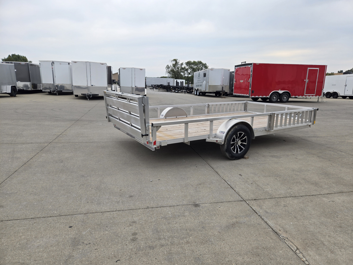 New 2025 H&H Aluminum 82"x14' 3k ATV Trailer