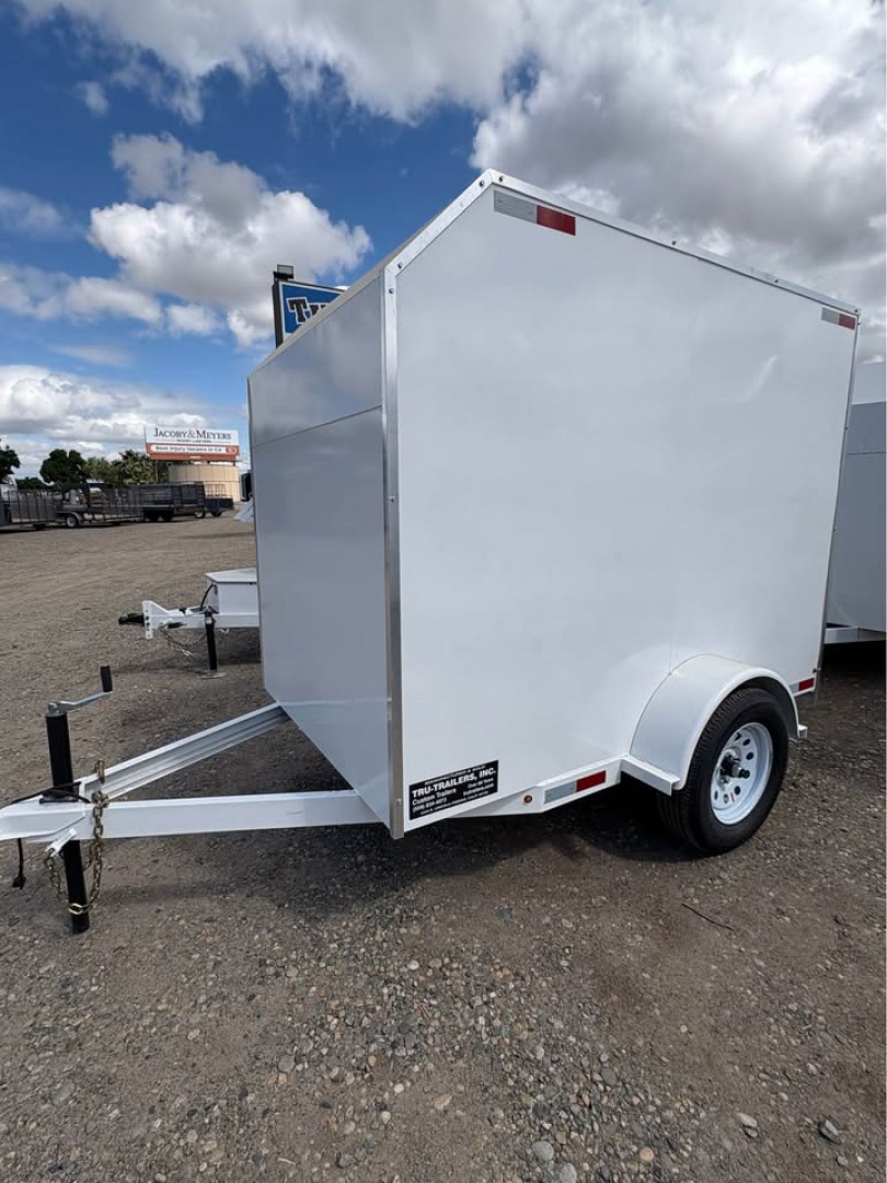 New 2025 TRU Enclosed Trailer 5'x8'x6' Ramp or Barn Door