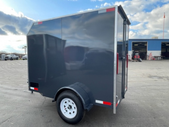 New 2025 TRU Enclosed Trailer 5'x8'x6' Ramp or Barn Door