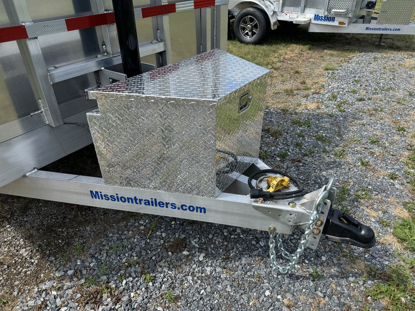 New 2026 Mission MODP7X14 Aluminum 14k Low Pro Dump 2 Foot Sides Dump Trailer