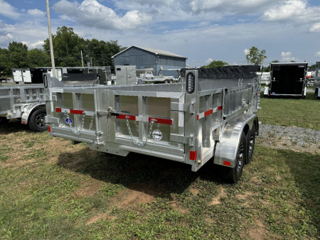 New 2026 Mission MODP7X14 Aluminum 14k Low Pro Dump 2 Foot Sides Dump Trailer