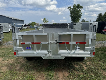 New 2026 Mission MODP7X14 Aluminum 14k Low Pro Dump 2 Foot Sides Dump Trailer