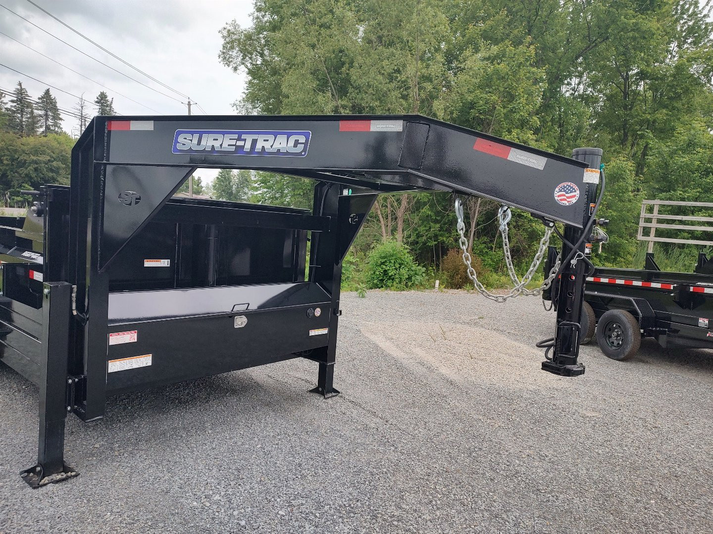 New 2026 Sure-Trac 7x14 Low Profile Gooseneck Dump Trailer 14K