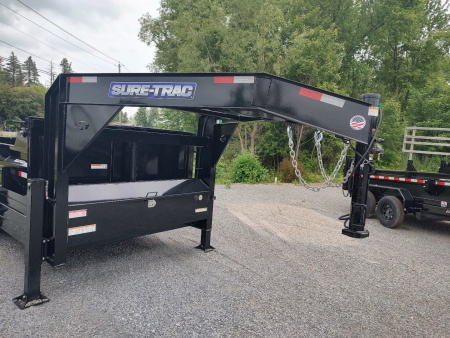 New 2026 Sure-Trac 7x14 Low Profile Gooseneck Dump Trailer 14K