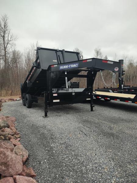New 2026 Sure-Trac 7x14 Low Profile Gooseneck Dump Trailer 14K