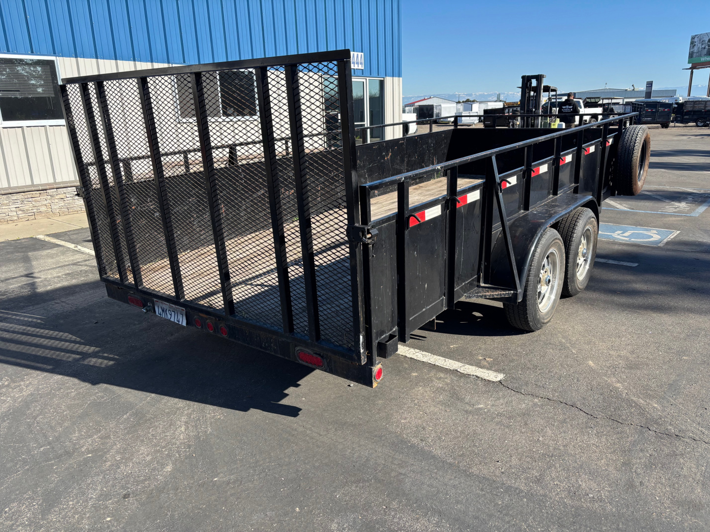 Used 2013 7'x16' Utility Box Trailer 7k