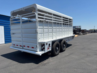 New 2025 GR Trailers Gooseneck Stock Trailer 16'