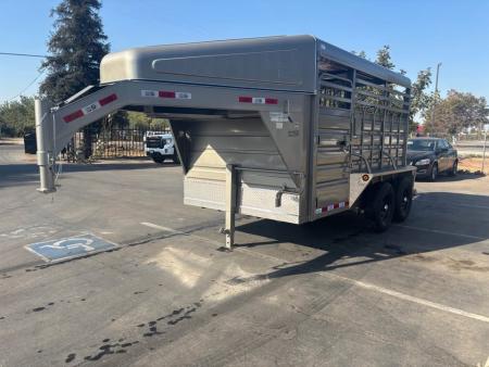 New 2026 GR Trailers Gooseneck Stock Horse Trailer 6'8"x12'
