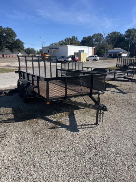 New 2025 P & T 77X12LEAF Utility Trailer