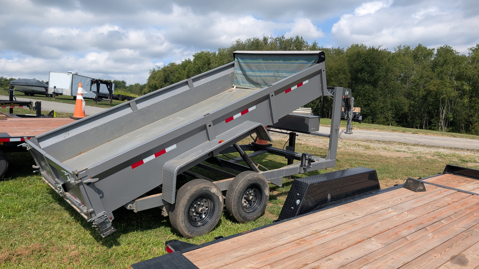 Used 2024 BWise 6'9" x 14' HD Lo Pro GOOSENECK Equipment Dump